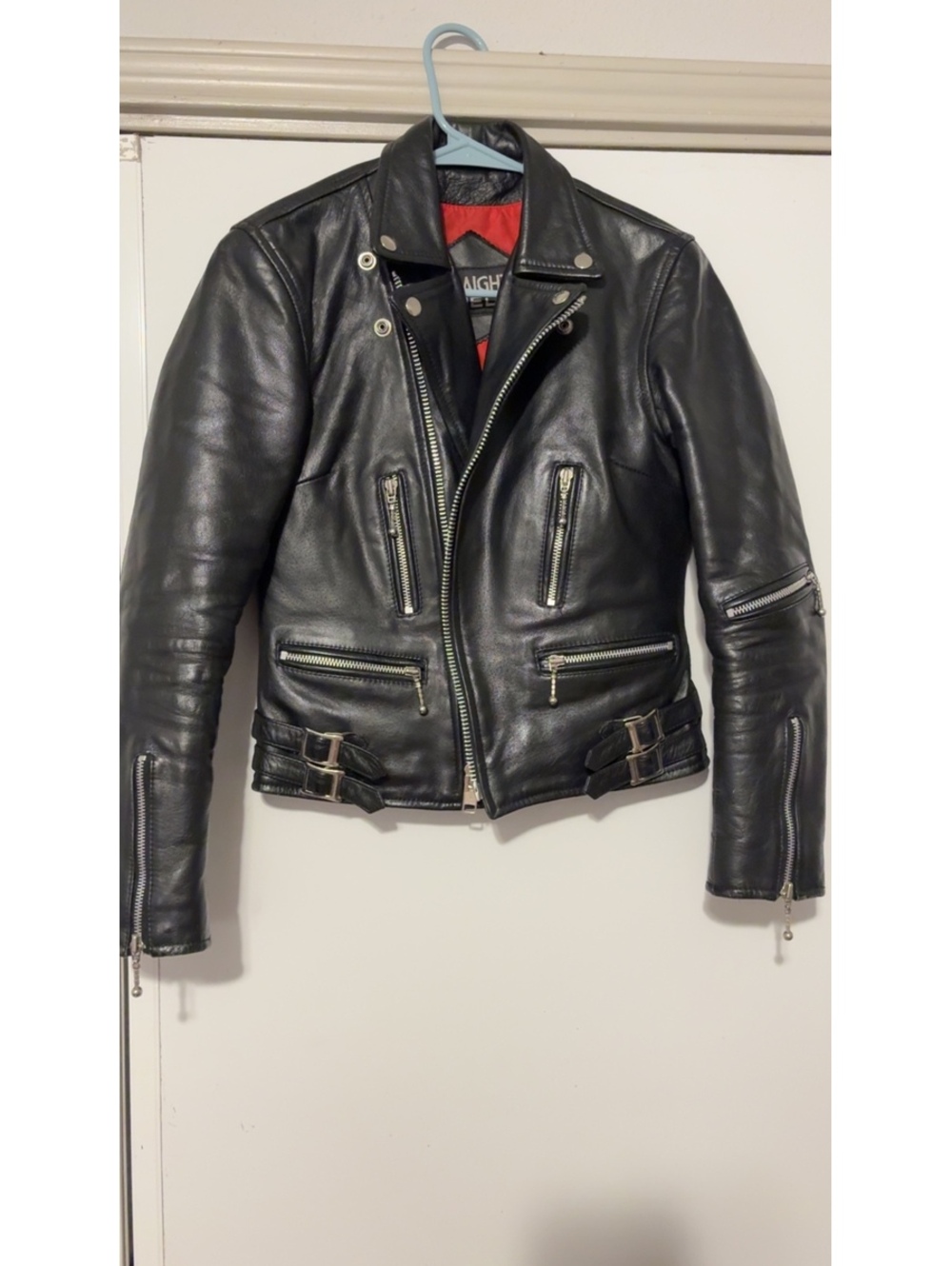 Straight To Hell Commando Leather Biker Jacket